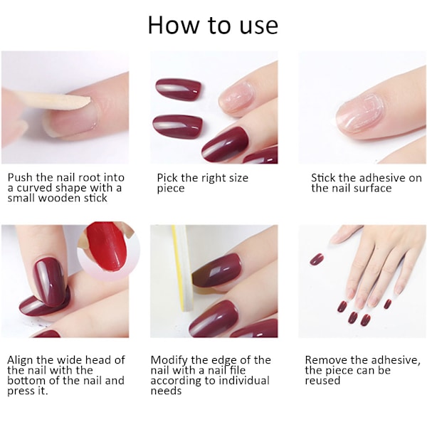 24 st Full Cover Falska Nagelspetsar Artificiella Händer Manikyr Dekoration Naglar Patch  14#