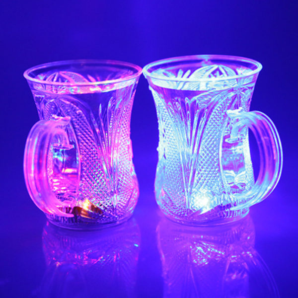 Par till kopp blinkande ljus, LED blinkande ljus kopp, LED vattensensor kopp