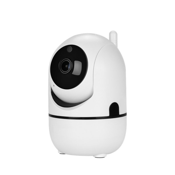 Baby med fjärrstyrd Pan-Tilt-Zoom-kamera, infraröd nattseende (vit med svart) med 128 GB minneskort