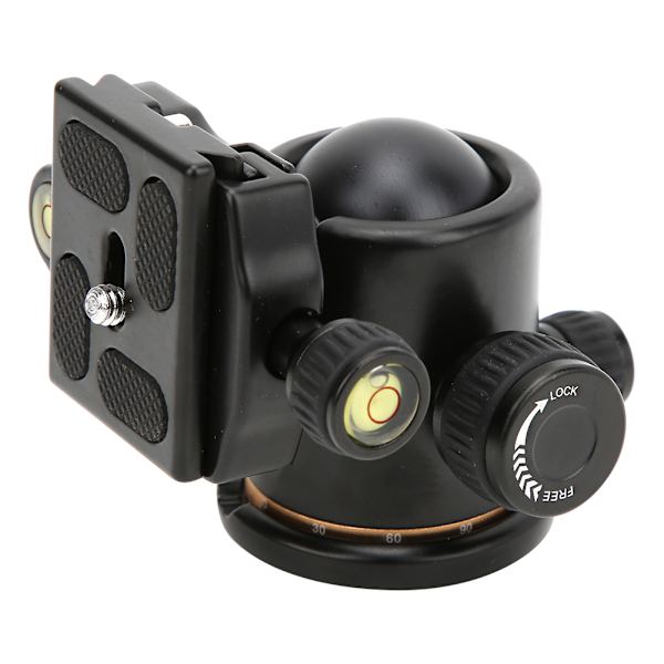 BK-03 Aluminiumlegering Dämpande Universell Stativkulled med Nivå för DSLR-kamera