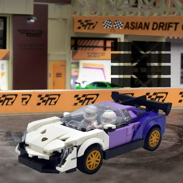 Rakennuspalikat Urheiluauto Kilpailumalli Pojat Kokoavat Luovat Lahjat - Sopii 6-7-8-9-10-12-vuotiaille Lapsille