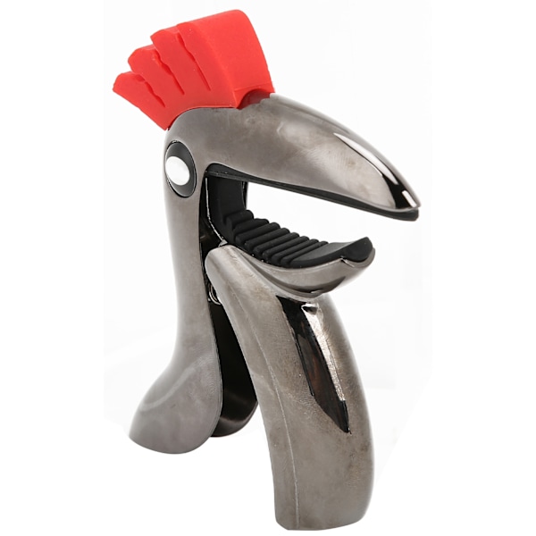 Fugleformet guitar capo i zinklegering - nemt skift mellem folk og pop - musikalsk instrument tilbehør - blank sort