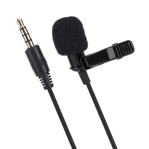 Klipsmikrofon Wearable Lavalier Lapel Professional for Computer Smartphone Tablet(M1 Single Head )