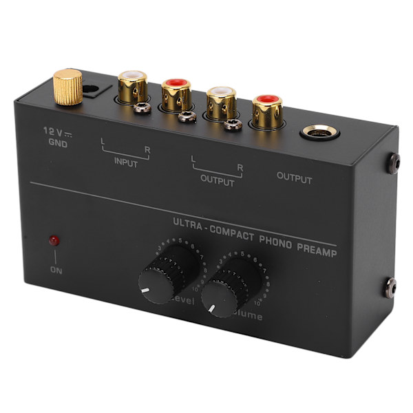 Phono Preamp Förförstärkare Kompakt Skivspelare Signal Förförstärkare 100‑240VAC