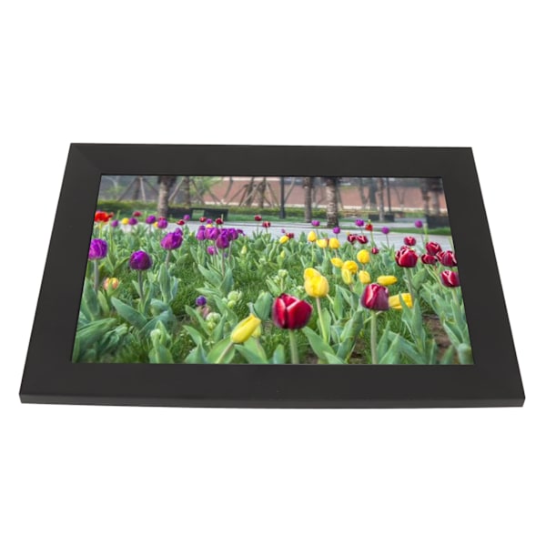 Digital fotoram 2.4G WiFi 10 tum IPS pekskärm digital fotoram display stödjer 32 GB lagring automatisk rotering 100‑240V EU-kontakt