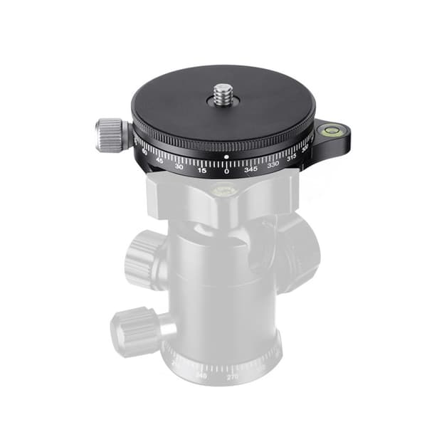 FC-60 360° Disc Tripod Quick Release Plate Panorama Base Head Clamp for DSLR
