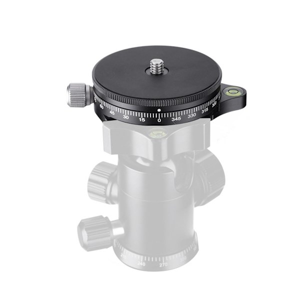 FC-60 360° skivstativ snabbkopplingsplatta panoramabas huvudklämma för DSLR
