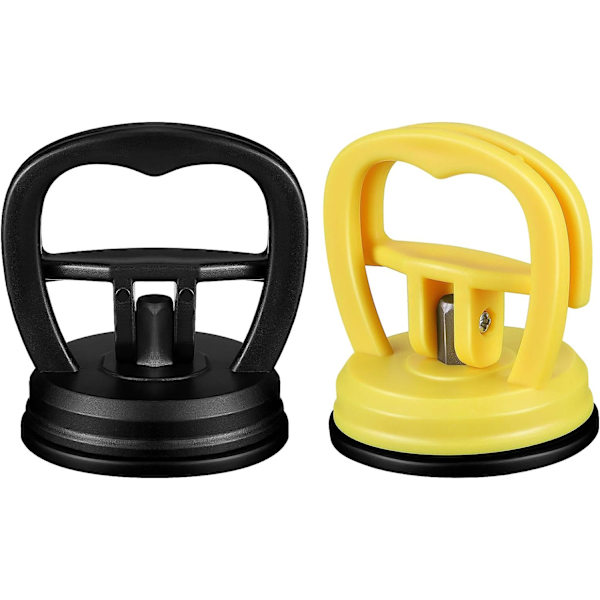 2 kpl auton lommonkorjaustyökalua Imucuppi Lommonvetimet Auton lommonkahvan nostimet Lommonvetimet Poistajat Auton lommonkorjaukseen, lasi,   (musta, keltainen)