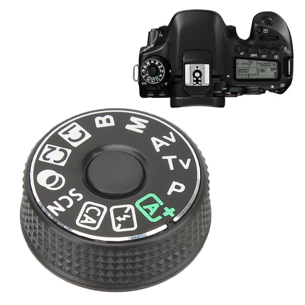 Kameratoppdeksel Modusvelgerknapp ABS Robust Kameratoppdeksel Modusvelgerlokk Erstatning for 80D