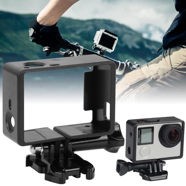 Sort kantrammebeskyttelseshus til Gopro 3 / 3+ / 4