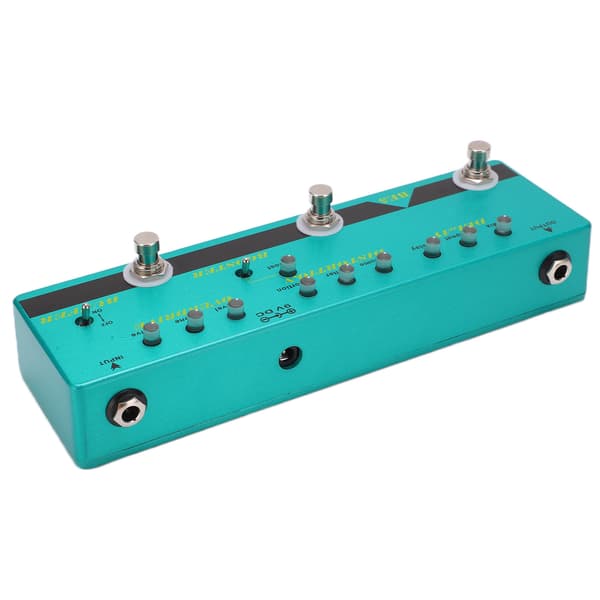 Gitarpedal Multieffekt 5-i-1 Metall True Bypass Buffer for Elektrisk Bass BE-5 DC 9V
