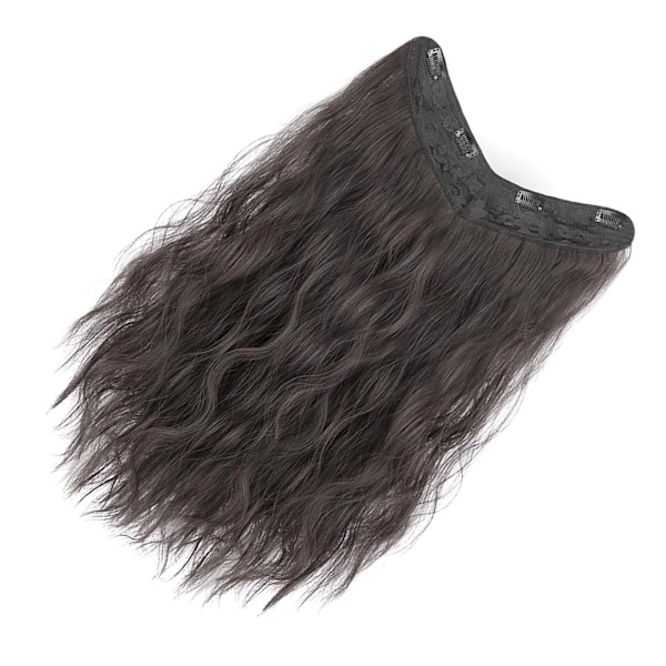 Mänskligt hårspänne Svart osynlig transparent sömlös nylontråd 60cm hårförlängning för styling