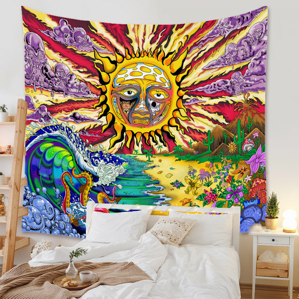 Mandala Boheme-vægtæppe egnet til soveværelsesdekoration（105-1，29 x 38 tommer）