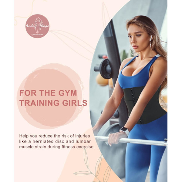 Midjetränare för kvinnor Nedre magfett Timglasformare Midjetrimmare Shapewear med stålben Förlängare XS