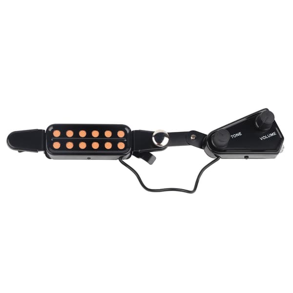 12-håls magnetisk pickup-transducer med volymton-tuner-kit för akustisk gitarr