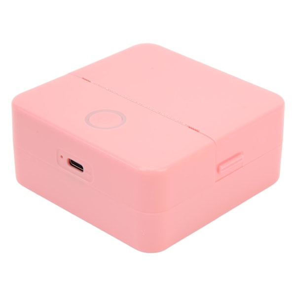 Mini bärbar termisk skrivare bläckfri ficksskrivare med APP för bilder Retro stil foton kvitton anteckningar listor etikett memo QR-koder X33 Rosa