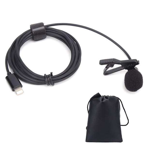 Kablet Lavalier Mikrofon Clip On Lapel Lav Mic Mini Bærbar til Optagelse Broadcasting