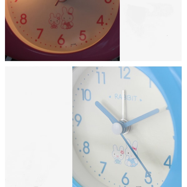 SAYTAY Väckarklocka, Analog Metall Kanin Väckarklocka, Student Heminredning Bordsur