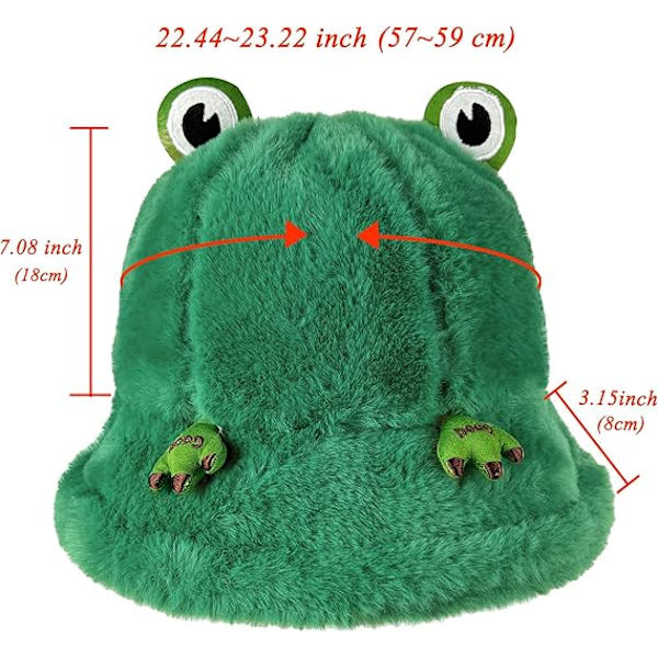 Fuzzy Bucket Hat för Kvinnor och Män - Luddig Söt Bucket Hat för Vinter, Varm Plysch Fiskehatt, Fluffig Sherpa Rolig Hatt
