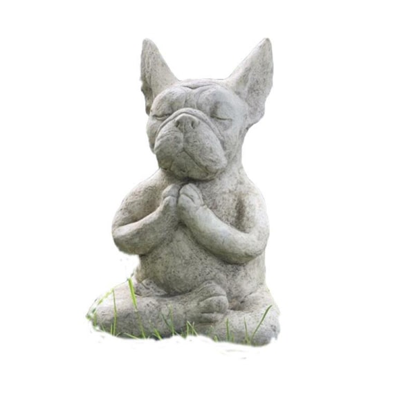 Mediterende hundestatue Buddha - Top Collection ro og fred til din fehave. Miniature Gnome Figurine