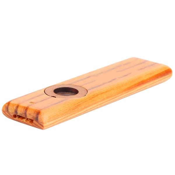 Trä Kazoo Musikinstrument Ukulele Gitarr Partner Munspel med Metallåda