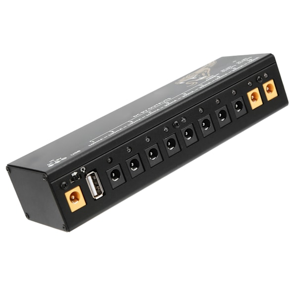 Pedal Power Supply Elektrisk Gitarr Effektbräda Kortslutning/Överströmsskydd 100‑240VUS-kontakt