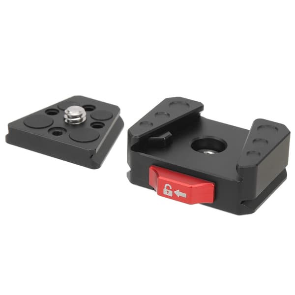 V Lock Quick Release Plate Multifunktionel Stabil Mini V Lock Monteringssæt til DSLR Stativ