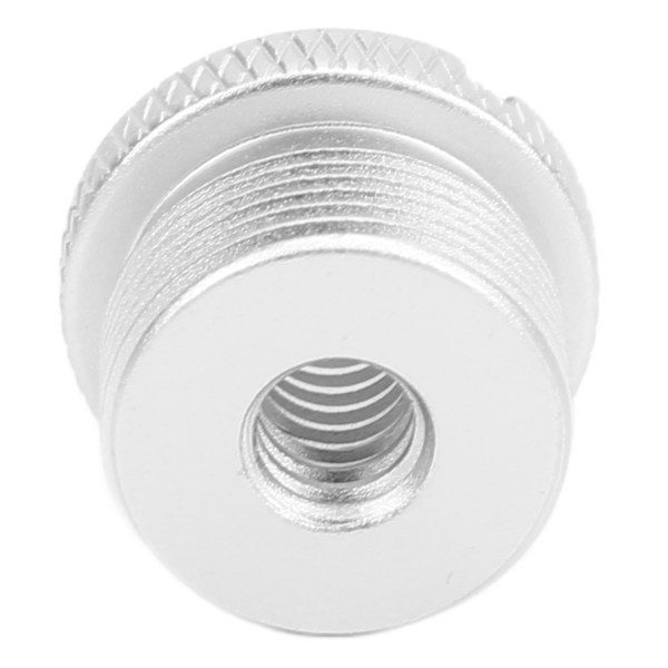 1/4 tum hon till 5/8 tum hane gängadapter Aluminiumlegering MikrofonskruvadapterSilver F18B