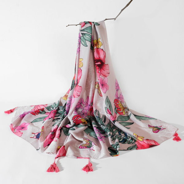 70 x 35 Kvadratisk Silkesliknande Hårduk Huvud Sovande Wrap Satin Huvudduk, V3