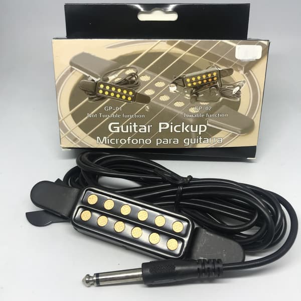 12-håls gitarr pickup akustisk gitarr givare med ton- och volymkontroll 3 meter kabel