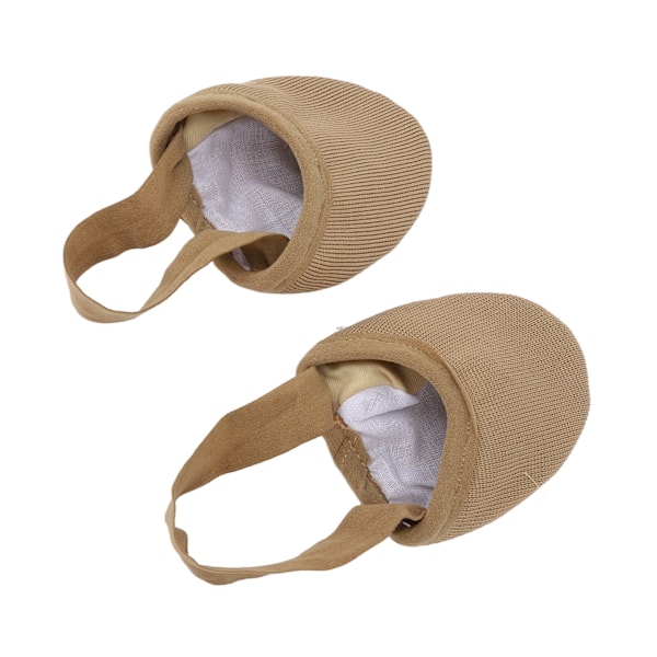Halvsula Dansko Breathable Stretchy Halksäker Halvsula Ballettofflor för Dans Yoga Träning Hudfärg S