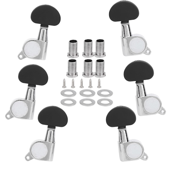 Akustiske elektriske gitar tunere Tuning Keys String Metal Pegs Forseglet maskinhode Frosted