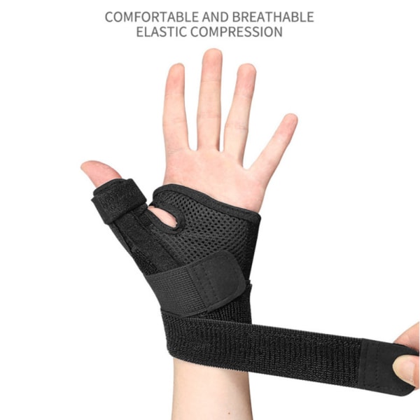Handledsstöd för tummen, justerbart handledsstöd med flexibelt tumstöd för tumme och handbesvär, trötthet, passar både höger och vänster hand