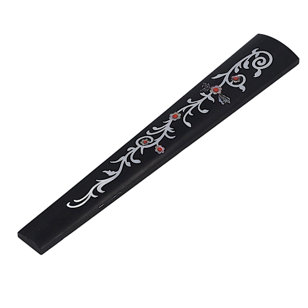 4/4 Fiolin Fingerboard Ibenholt Trevirke Gripebrett Fiolin Finger Plate Erstatning Strengeinstrument Tilbehør Blomsterranke