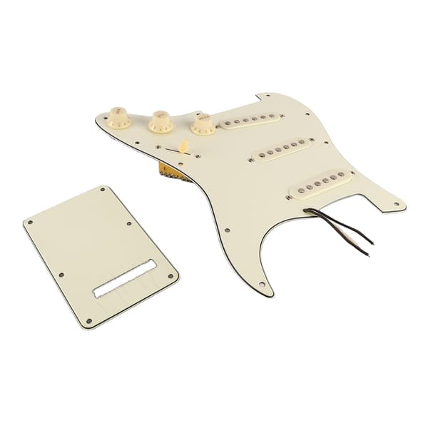 Pickguard Guitar Scratch Plate Loading Guards med bagplade til musikinstrument tilbehør Hvid