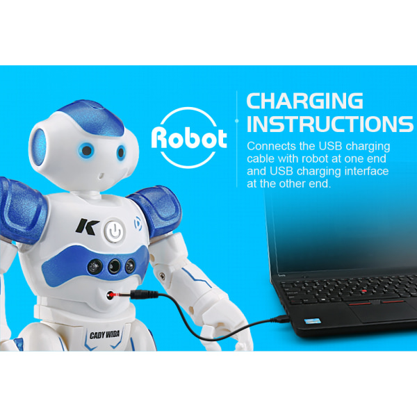 Smart Robotleksak för Barn, Programmerbar Fjärrkontrollrobotar med Interaktiva Handrörelser, Laddningsbara Dansande RC Robotleksaker för 3-12 År
