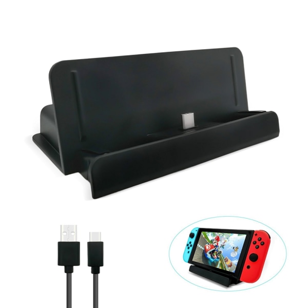 Switch Lite Laddningsställ | Mini Charging Display Dock Station med USB Typ C-port för Nintendo Switch/Switch Lite Portable Gaming System