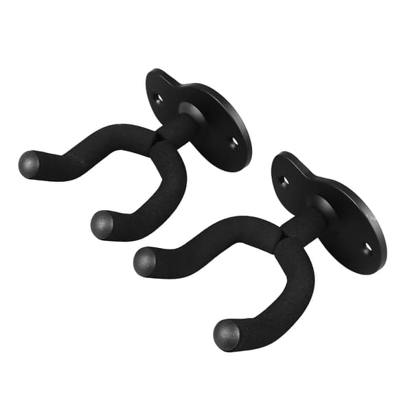 2PCS Gitarr Väggfäste Hängare Metall Multifunktionell Gitarr Hängare Hängare med 5 Plektrum för Ukulele
