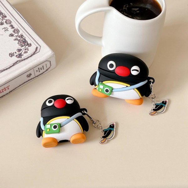 Etui Kompatibelt med Airpods 1&2, Sødt Kawaii Design Øretelefon Cover, Børn Drenge Piger Bærbart Tilbehør Blød Silikone Trådløs Øre