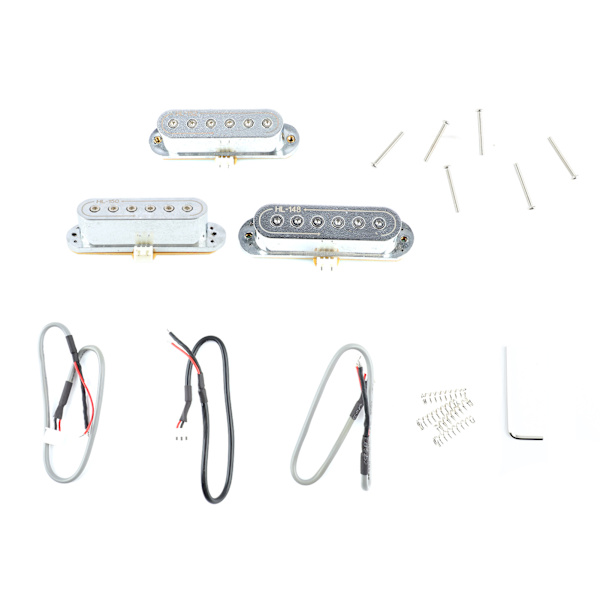 3 st elektriska gitarr pickup 48 50 52mm passiv design single coil låg brus silver gitarr pickup set