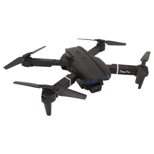 RC Drönare 4k Dubbel Kamera Quadcopter Wifi Fällbar Fjärrkontroll Quadcopter 3 Vägs Hindrande Undvikande Höjdhåll Leksaker Gåvor för Pojkar Flickor Svart
