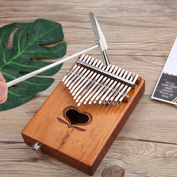 Tommelpiano Kalimba Tone Tuning Hammer Musikk Instrument Tilbehør Sølv