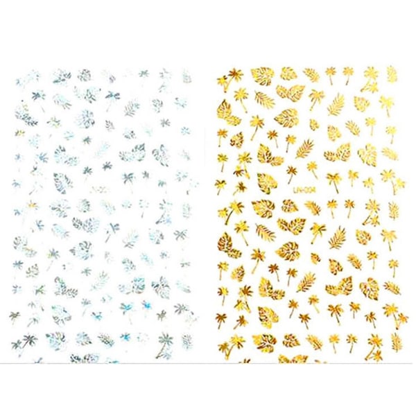 Nail Sticker Nail Art 3D Plastic Gold Bronzing Decals Decorations Manicure Tools