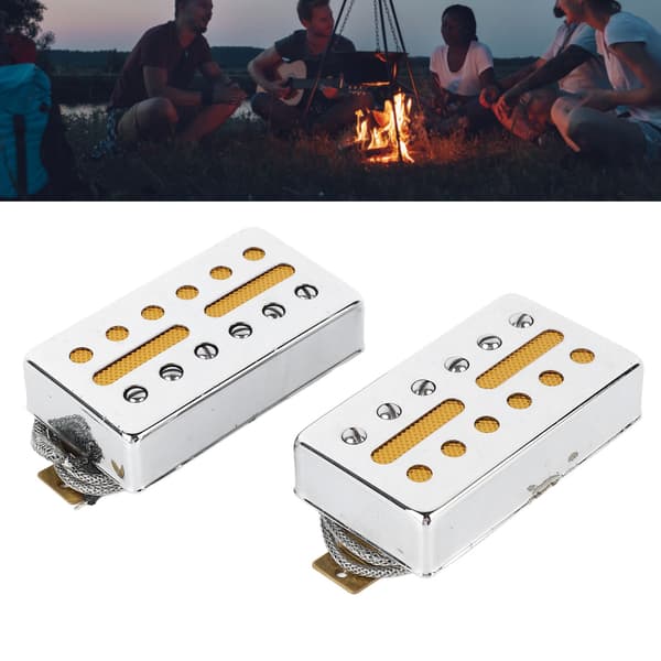 2 set elektriska gitarr pickup singel spole klart ljud 6 hål pickup instrument tillbehör för utbyte