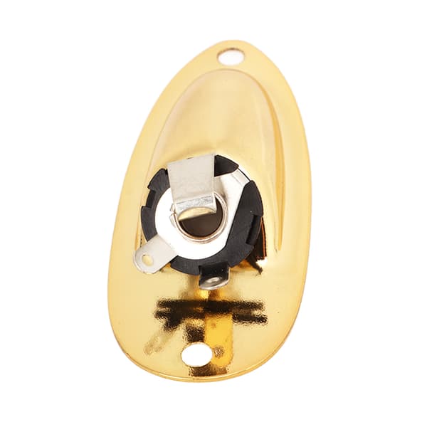 Båd Guitar Output Jack Guld Metal Elektrisk Guitar Pickup Output Input Jack Stik Socket Plade Sæt