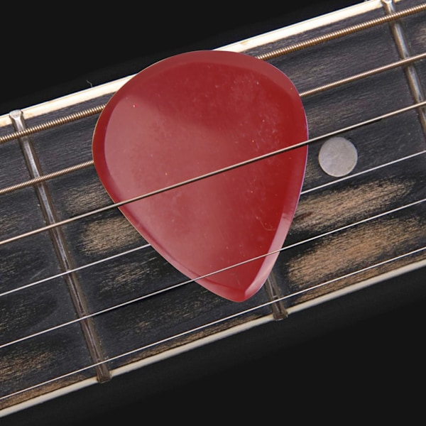 4 st slumpmässiga färger elektrisk bas akustisk gitarr plektrum med plektrumväska (brun väska)