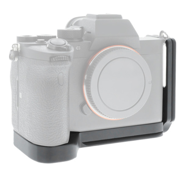 Helt i metall digitalkamera vertikal fotografering L-forma snabbkopplingsplatta för Sony A7R4 svart