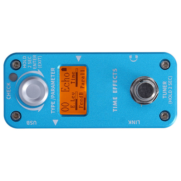 Fördröjningsreverb-effektpedal Cycle Overload Elektrisk gitarr Effektor Musikinstrument Tillbehör