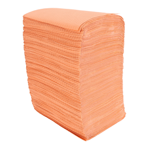 125 st engångsunderlägg för nagelbord, mjuk bordsduk, vattentät, hopfällbar nagelspetskonstplatta för salong, orange