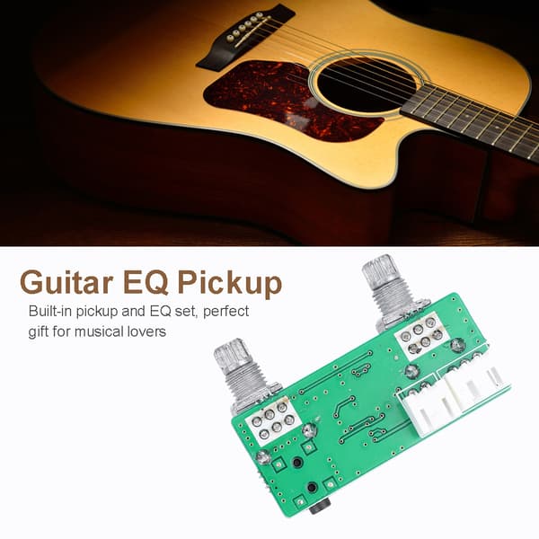 2 Kontrolknapper EQ Equalizer Indbygget Pickup til Guitar Strengeinstrument Dele